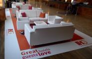 Bedruckter Lounge Teppich von der Alpha Medien UG in Krefeld