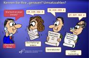 Cartoon von Norbert Grän – Planung und Controlling in Germersheim 