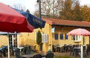 Biergarten vom Gasthaus Minigolf in St. Ingbert