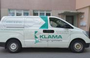 Firmenwagen der Gebäudereinigung Klama in Pforzheim