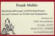 Haushaltsauflösung Frank Mahlo