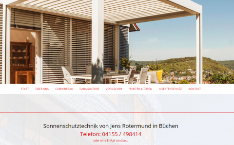 Sonnenrollo für den Balkon: Jens Rotermund Rollladen- und Sonnenschutztechnik in Büchen