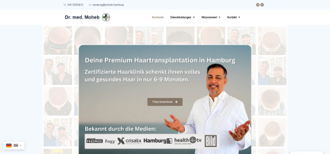 Praxis Dr. med. Moheb -  Die Haarklinik in Hamburg  in Hamburg