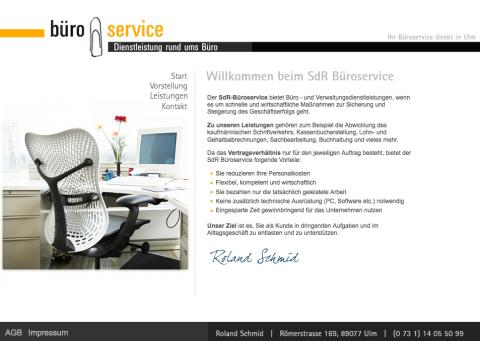 Roland Schmid, SdR Büroservice in Ulm: Gesparte Zeit gewinnbringend nutzen und Personalkosten reduzieren in Ulm
