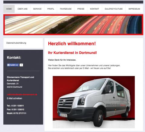 Zimmermann Transport- und Kurierdienst - Kurierdienst in Dortmund in Dortmund