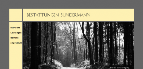 Webseite von: Bestattungen Sundermann - Bestattung in Lemgo Bestattungen Sundermann - Bestattung in Lemgo in Lemgo