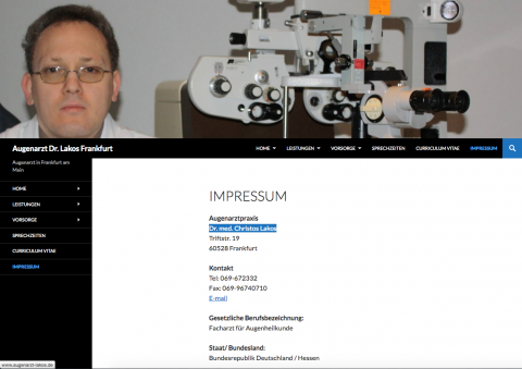Augenarztpraxis Dr. med. Christos Lakos in Frankfurt in Frankfurt am Main