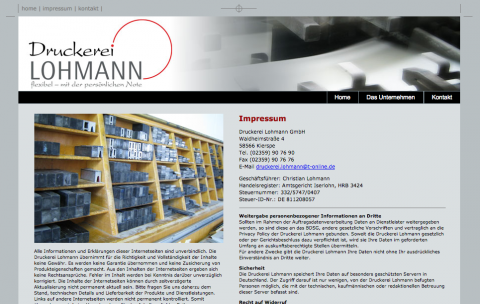 Druckerei Lohmann in Kierspe in Kierspe