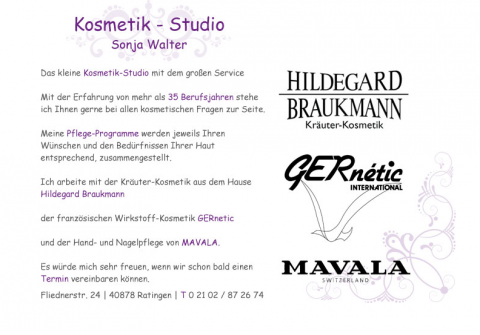 Kosmetikstudio Walter - Kosmetik in Ratingen in Ratingen