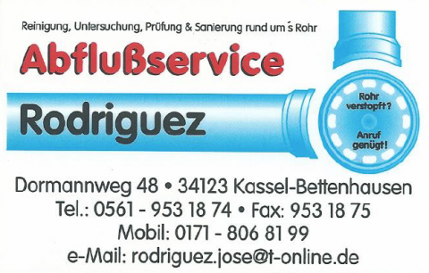 Abflussservice Rodriguez - Rohrreinigung in Kassel in Kassel