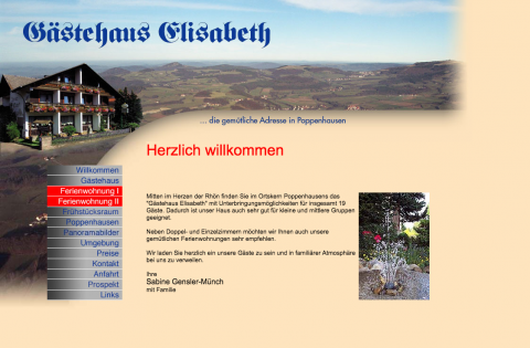 Gästehaus Elisabeth -  in Poppenhausen (Wasserkuppe) in Poppenhausen (Wasserkuppe)