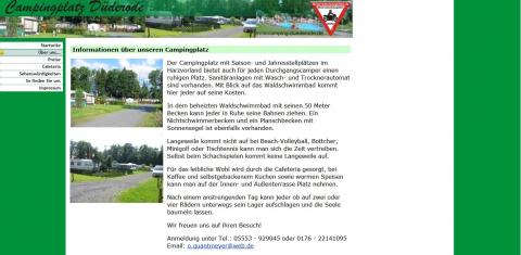 Campingplatz in Düderode in Düderode