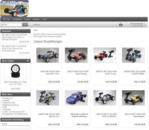 Werner Siebert: Online-Shop für RC Cars  in Jena