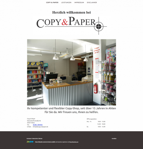 COPY & PAPER - Copyshop in Ahlen in Ahlen