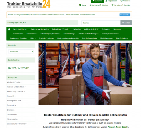Traktorteile einfach online bestellen: TraktorErsatzteile24 in Lennestadt