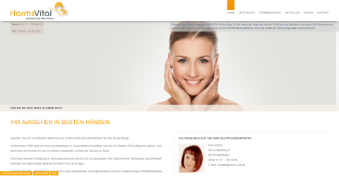 Das HarmsVital Kosmetikstudio ist Spezialist für schöne Haut in Adelshofen