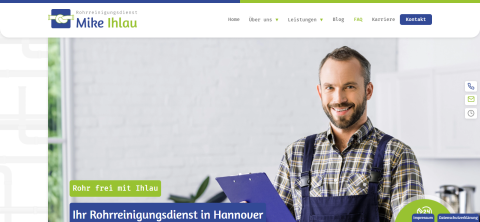 Anlagenmechaniker (m/w/d) gesucht – Verstärkung für unser Team bei Rohrreinigungsdienst Ihlau in Ronnenberg