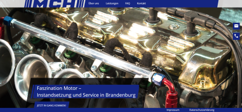 Webseite von: Motoreninstandsetzung und KFZ-Reparaturen in Brandenburg – MCH GmbH Motoreninstandsetzung und KFZ-Reparaturen in Brandenburg – MCH GmbH in Mahlow