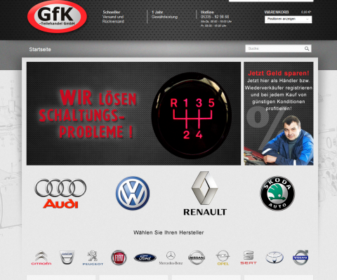 Webseite von: GfK-Teilehandel GmbH in Neuss GfK-Teilehandel GmbH in Neuss in Schladen