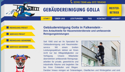 Gebäudereinigung Golla im Vogtland: Strahlende Sauberkeit für das ganze Gebäude in Falkenstein