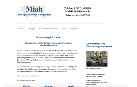 Übersetzungsbüro Miah - Übersetzungen in Werl in Werl