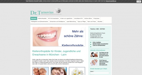 Schöne und gesunde Zähne – Kieferorthopädische Praxis Dr. Tarnovius in München in München-Laim