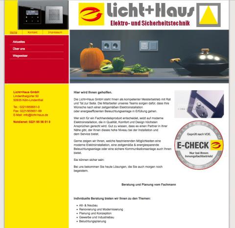 Licht+Haus Elektro- und Sicherheitstechnik GmbH in Köln-Lindenthal