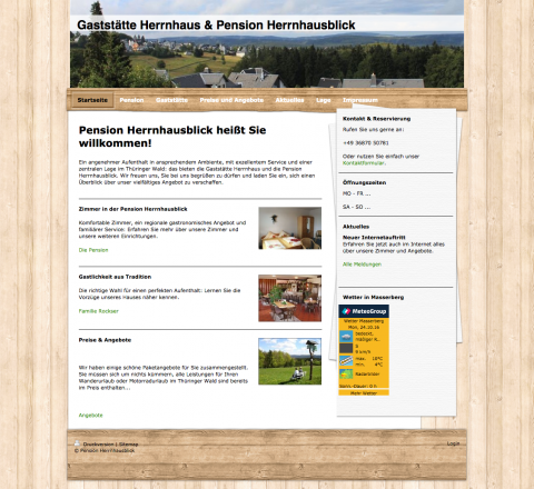 Gasthaus Herrnhaus und Pension Herrnhausblick - Pension in Masserberg in Masserberg
