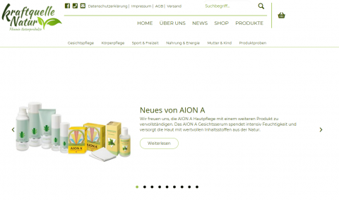 AION A für mehr Wohlbefinden – Naturkosmetik aus dem Onlineshop Plewnia in Murg