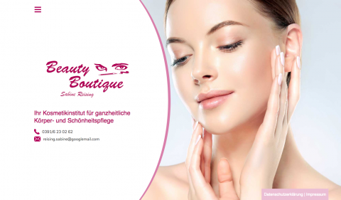 Beauty Boutique Sabine Reising in Magdeburg – Kosmetikinstitut für ganzheitliche Körper- und Schönheitspflege – Anti-Aging – Wellness – Medical Beauty in Magdeburg