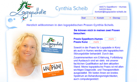 Praxen für Logopädie Cynthia Scheib in Eppelborn und Konz in Eppelborn-Humes 