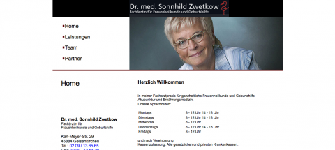 Qualifizierte Fachärztin für Frauenheilkunde in Gelsenkirchen – Dr. Sonnhild Zwetkow in Gelsenkirchen