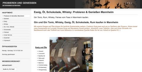 Köstliche Feinkost und Spirituosen: Feinkostladen "Probieren und Genießen" in Mannheim in Mannheim
