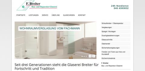 Glaserei in Hamburg: Bau- und Reparatur- Glaserei F. Breiter in Hamburg - Bahrenfeld