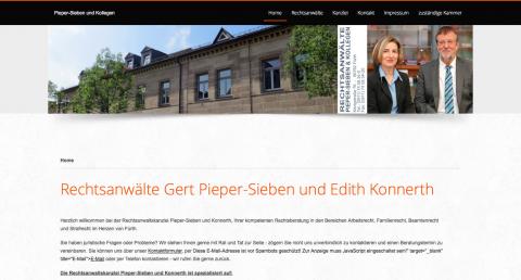 Kompetente Rechtsberatung in Fürth: Rechtsanwaltskanzlei Pieper-Sieben und Kollegen in Fürth