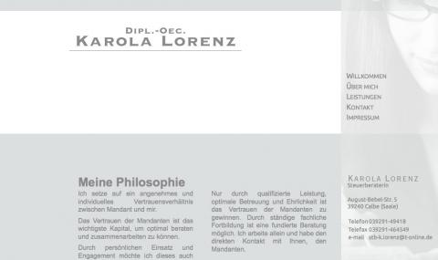 Steuerberaterin in Calbe: Dipl.-Oec. Karola Lorenz in Calbe/Saale