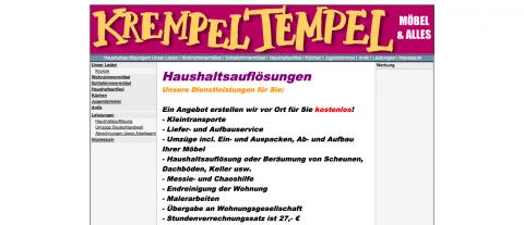 Krempel Tempel - Haushaltsauflösung in Krukow in Krukow