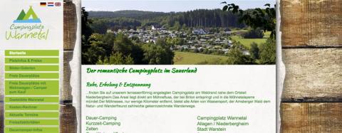 Campingplatz Wannetal GbR - Camping in Warstein in Warstein