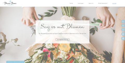 Webseite von: Blumen, die Freude schenken: Blumen Basar GbR in Bremen Blumen, die Freude schenken: Blumen Basar GbR in Bremen in Bremen