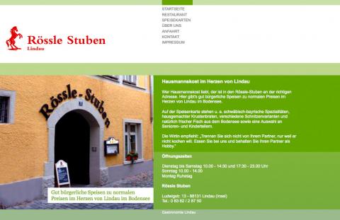 Restaurant Rössle Stuben in Lindau in Lindau