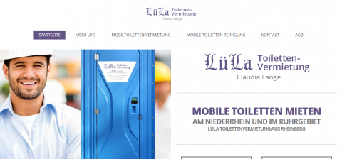 Kein Ort ohne Örtchen, stilles Örtchen zum Mieten: LüLa Toilettenvermietung Claudia Lange in Rheinberg