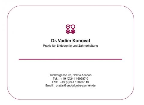 Praxis für Endodontie und Zahnerhaltung Dr. Vadim Konoval in Aachen in Aachen