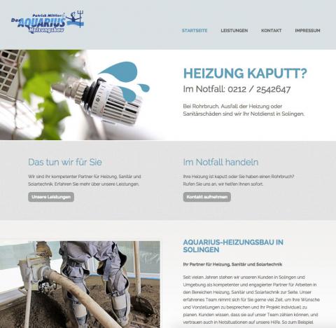 Heizung, Sanitär, Solartechnik und Notdienst in Solingen: Aquarius-Heizungsbau in Solingen