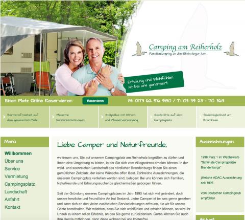 Camping am Reiherholz in Rheinsberg in Rheinsberg OT Kagar 