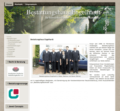 Würdevolle Erdbestattung in Waren Beistand durch das Bestattungshaus Engelhardt in Malchow