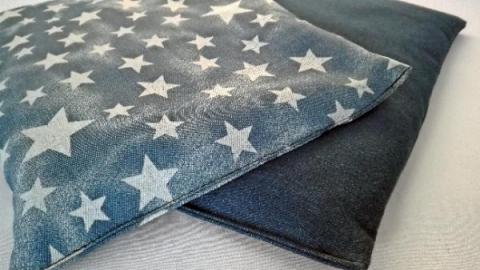Kräuterkissen online kaufen Blaues Kräuterkissen mit Muster online kaufen