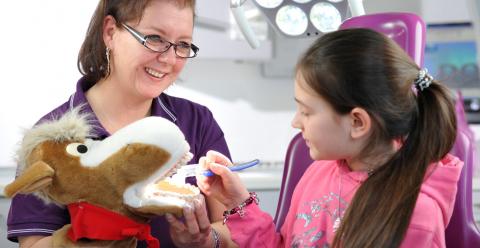 Die Zahnärzte haben sich auch auf Kinder spezialisiert