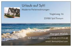 Ferienwohnungen Mielck - Ferienwohnungen auf Sylt | 25980 Sylt/Tinnum