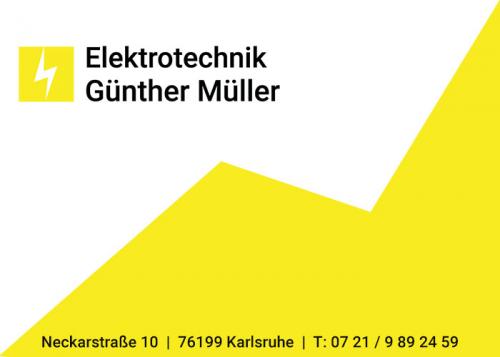 Firmenprofil von: Elektrotechnik Günther Müller in Karlsruhe
