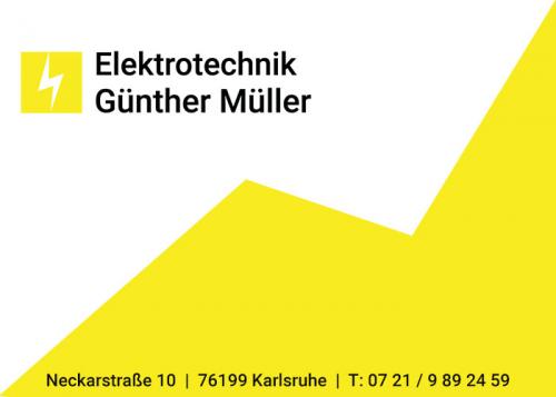 Firmenprofil von: Elektrotechnik Günther Müller in Karlsruhe